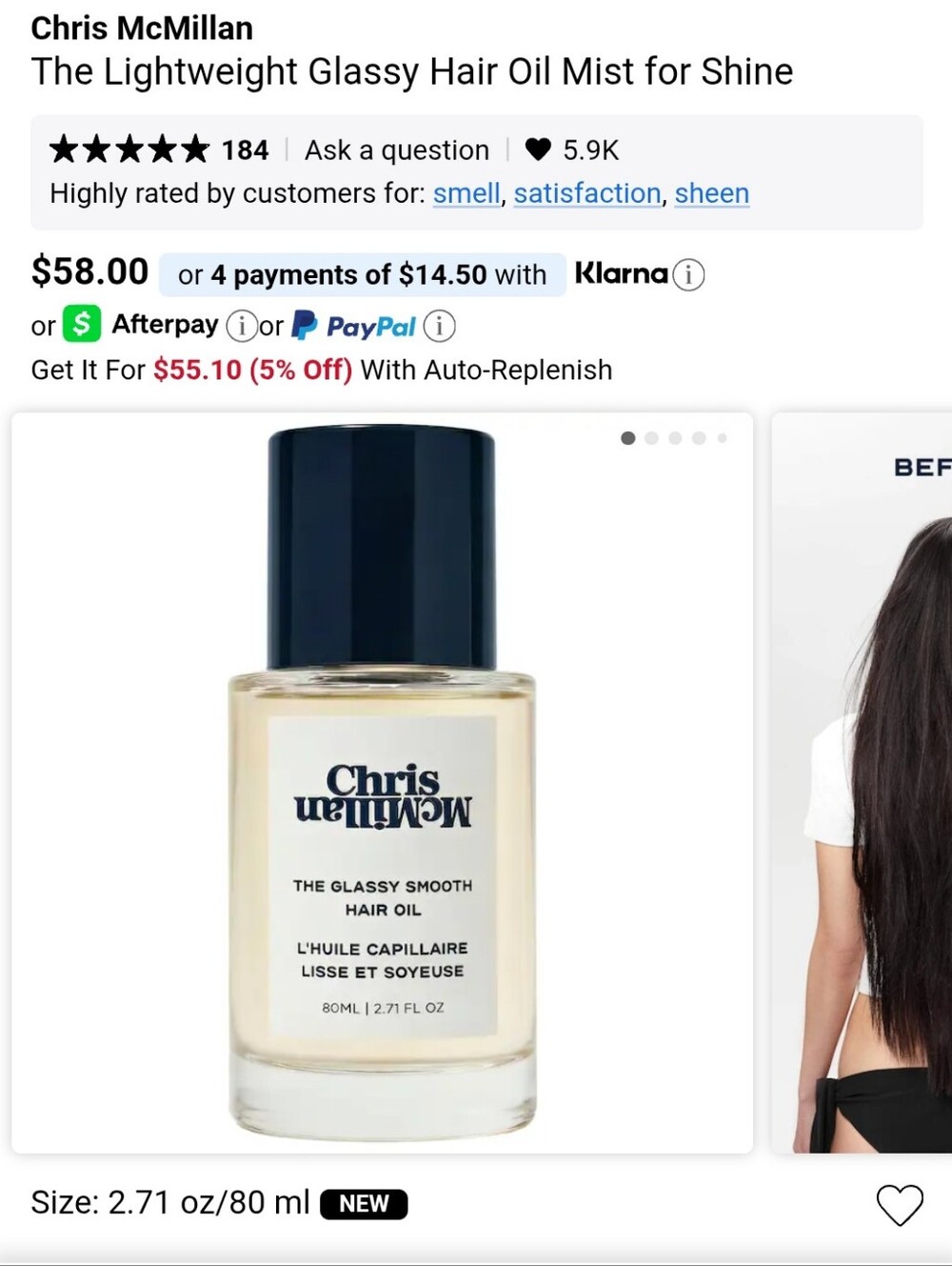 Chris McMillan The Glassy Smooth Hair Oil